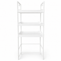 Mueble organizador sobre water con 3 estantes de plástico