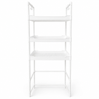 Mueble organizador sobre water con 3 estantes de plástico