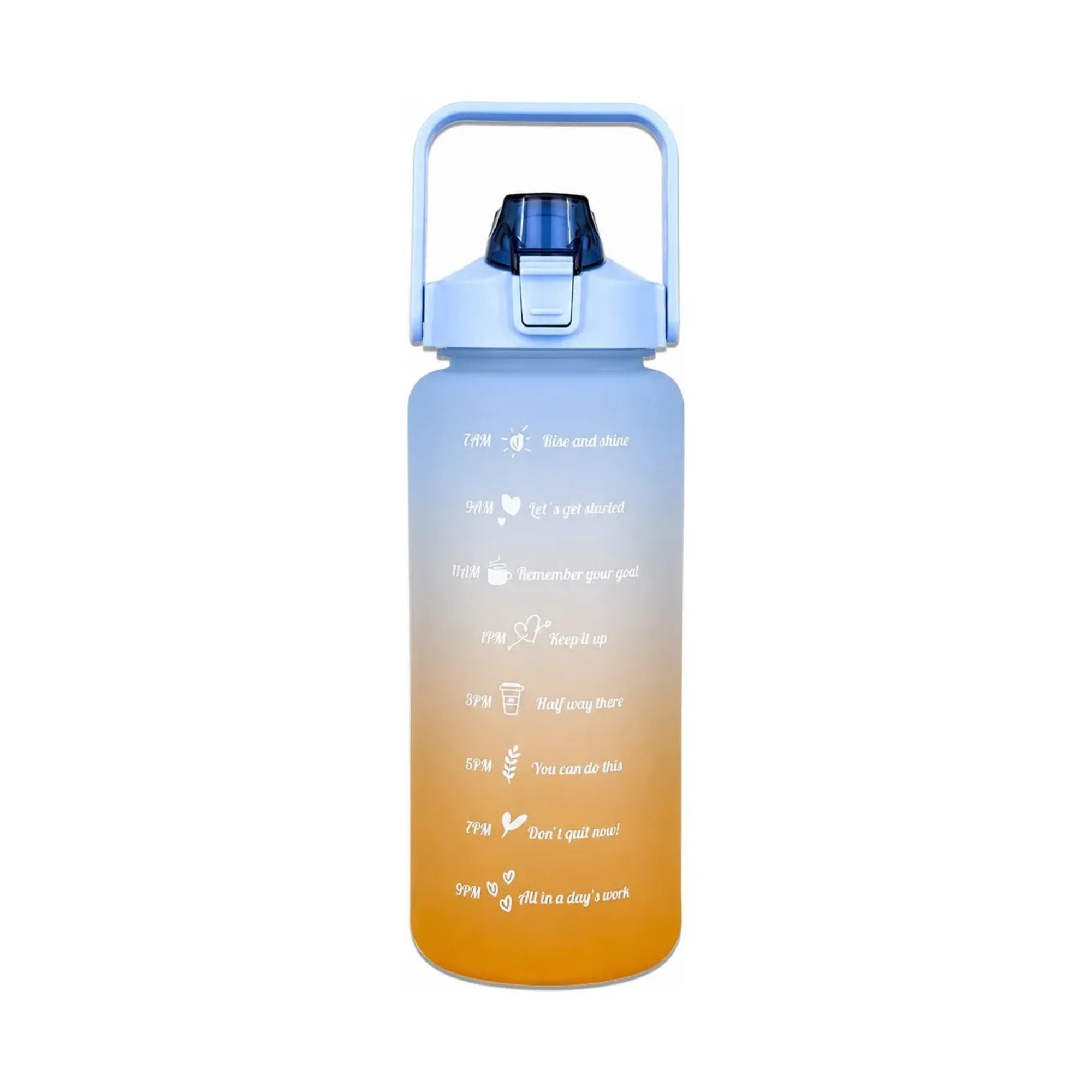 Botella deportiva motivacional de 2 L