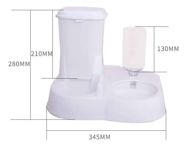 Dispensador de alimento Y agua para mascotas