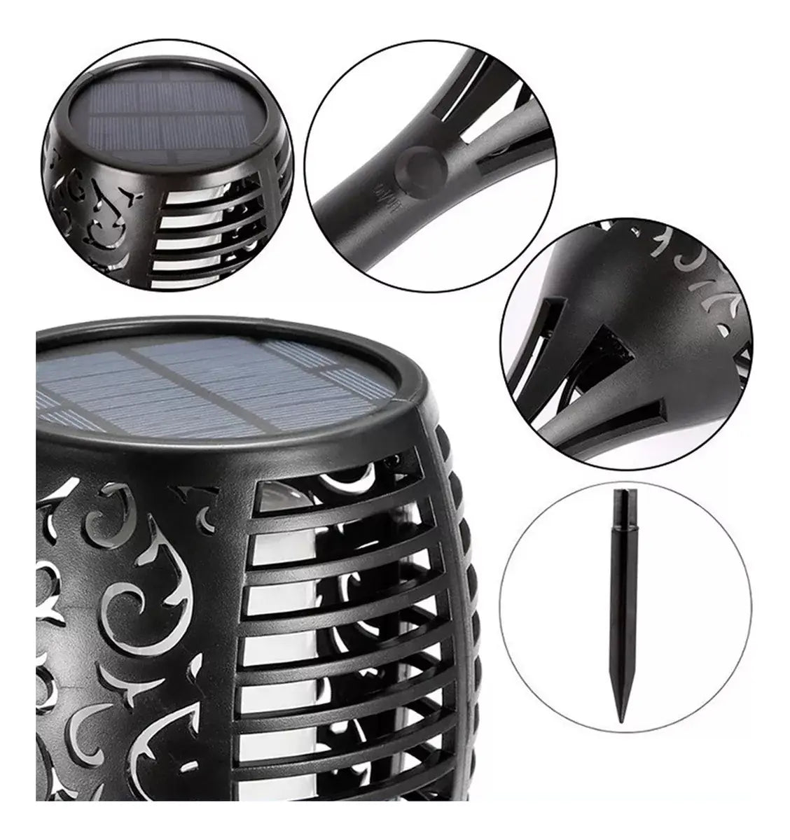 Luz solar pincho tipo antorcha  modelo Xf-6018