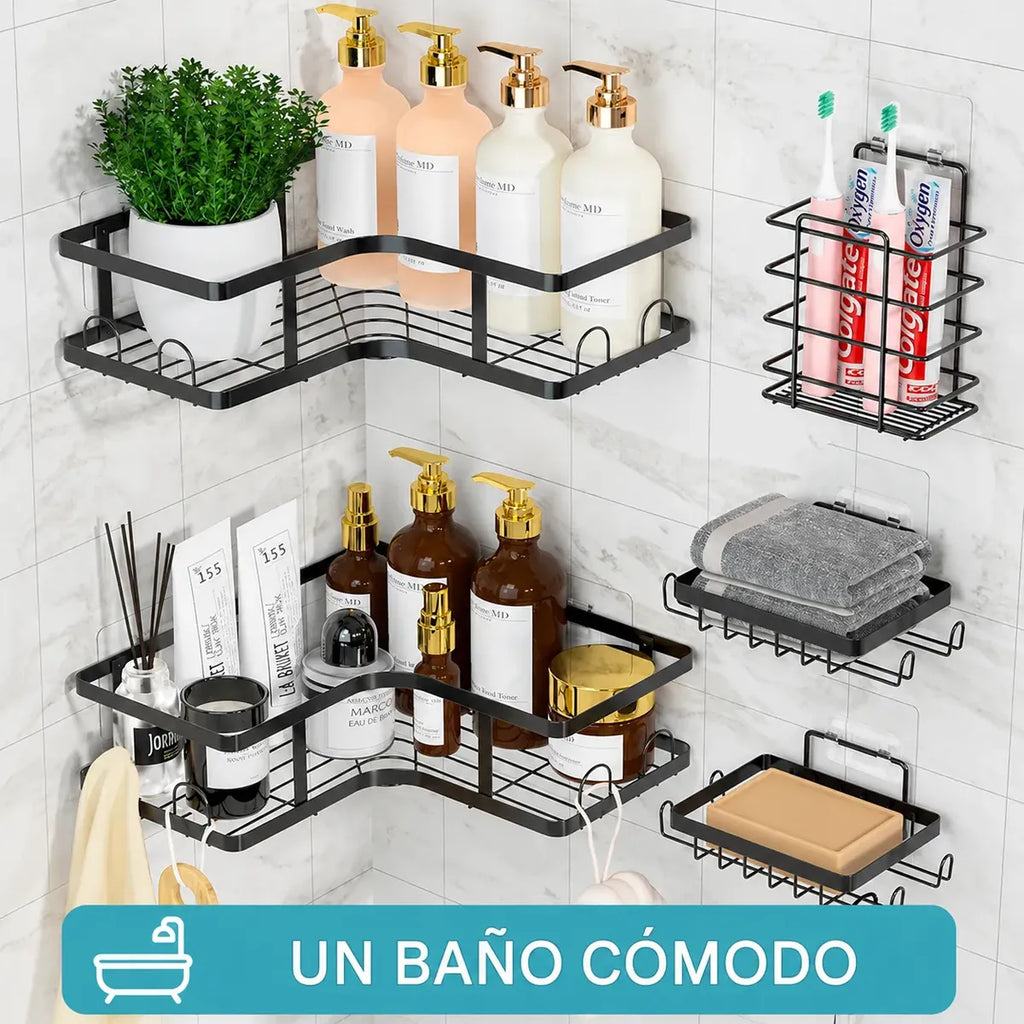 Set de 5 estantes organizadores multiuso