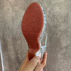 Zapatos con tacos para niñas con brillos