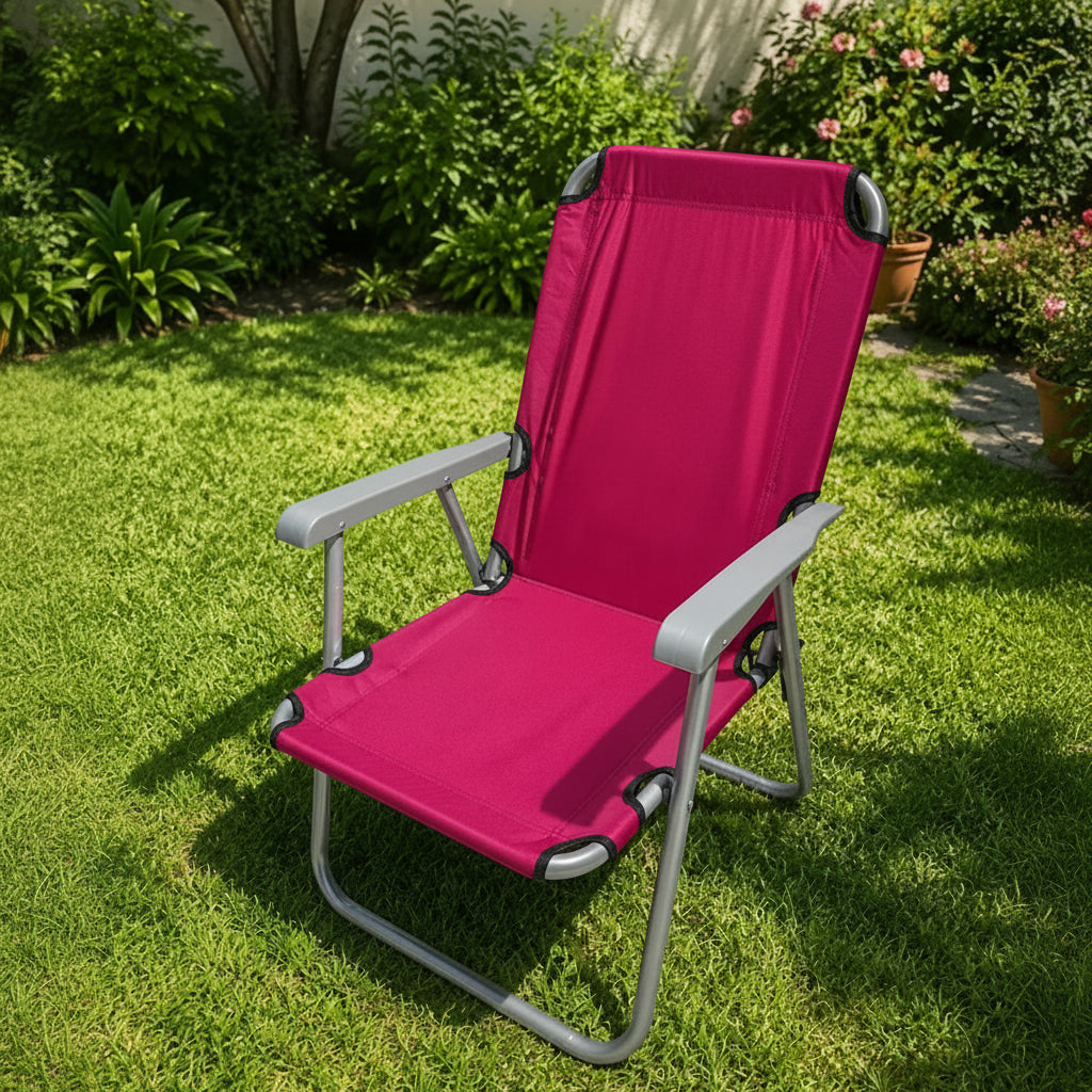 Silla reposera plegable para playa y jardín