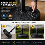 Farol solar poste de jardin 1000W 3 tipos de luz con control