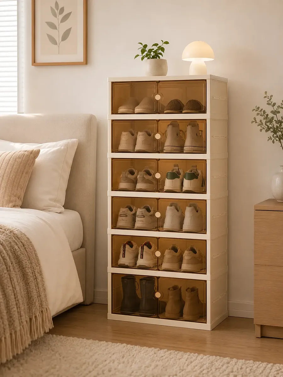 Mueble organizador plegable modular 6 niveles multiuso