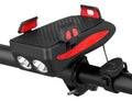 Luz LED bicicleta 4 en 1 recargable USB