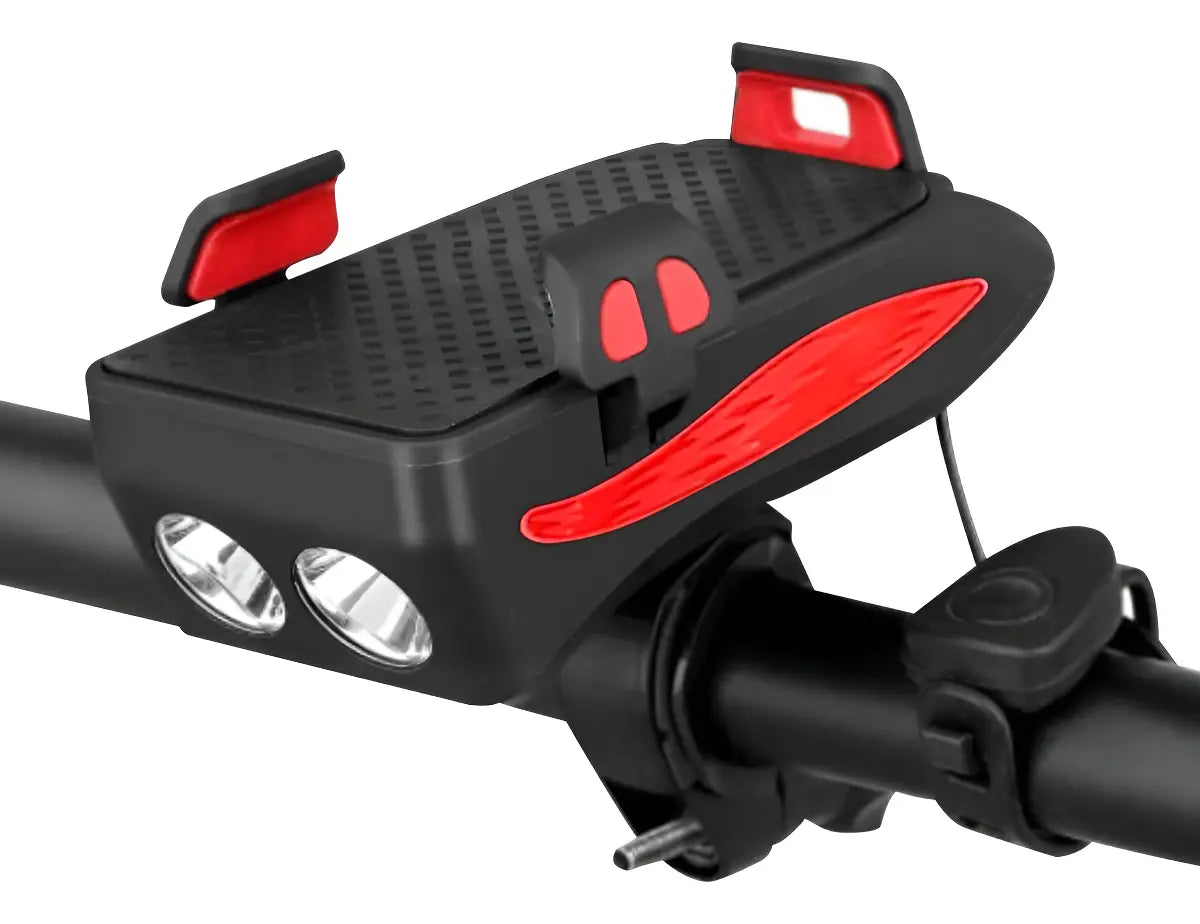 Luz LED bicicleta 4 en 1 recargable USB