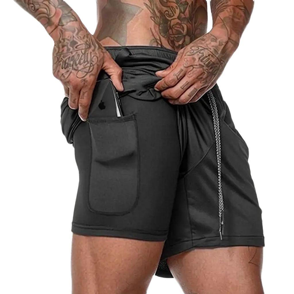 Short con calza para hombre