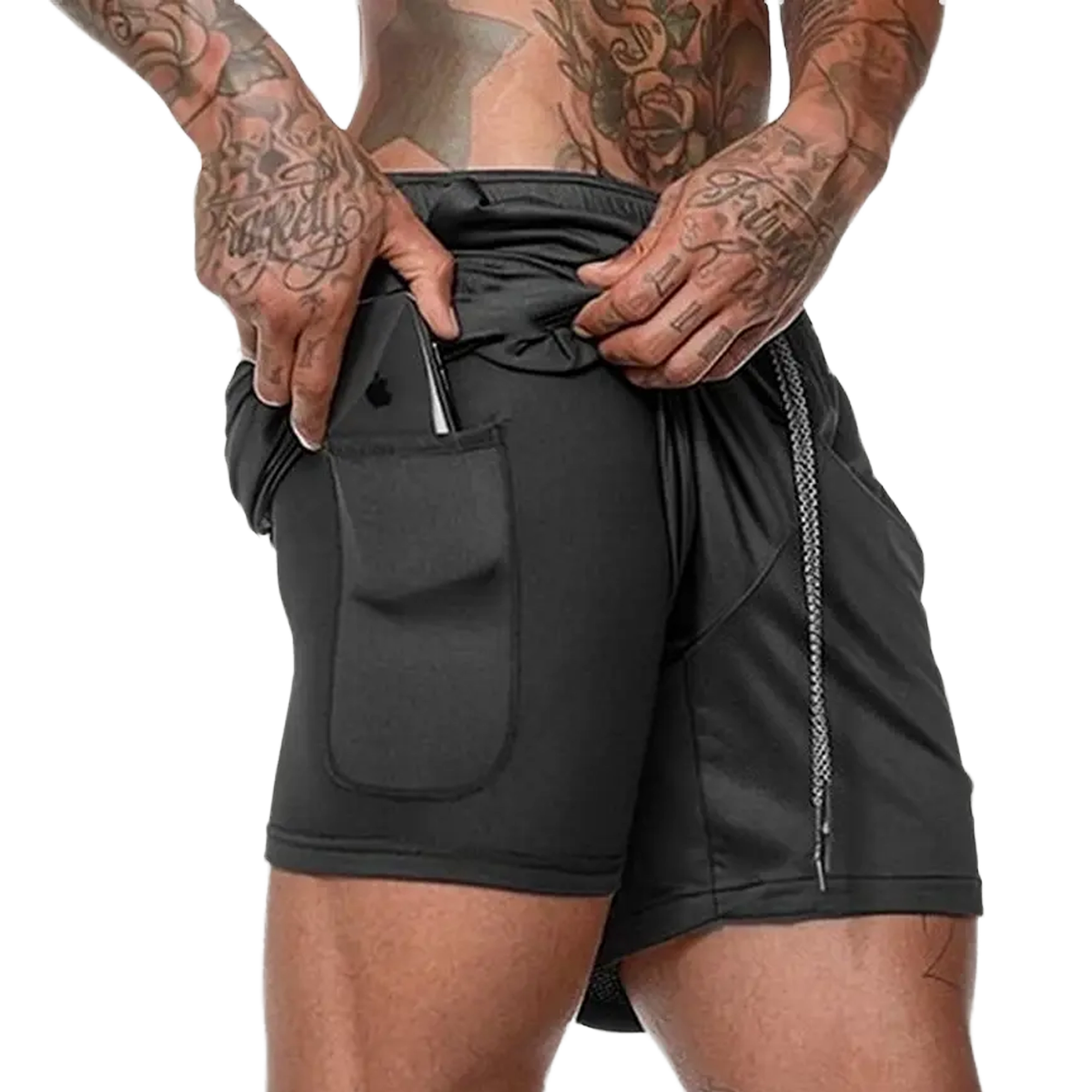 Short con calza para hombre