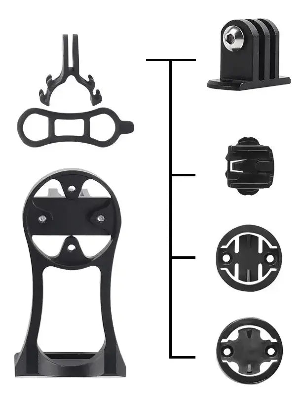 Soporte de aluminio para computadora de bicicleta