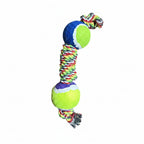 Juguete de cuerda con 2 pelotas para mascotas