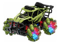 Auto monster a control remoto con movimiento lateral y luces