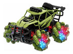 Auto monster a control remoto con movimiento lateral y luces