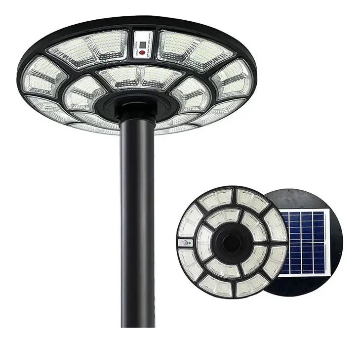 Farol solar poste de jardin 1000W 3 tipos de luz con control
