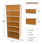 Mueble organizador plegable modular 6 niveles multiuso