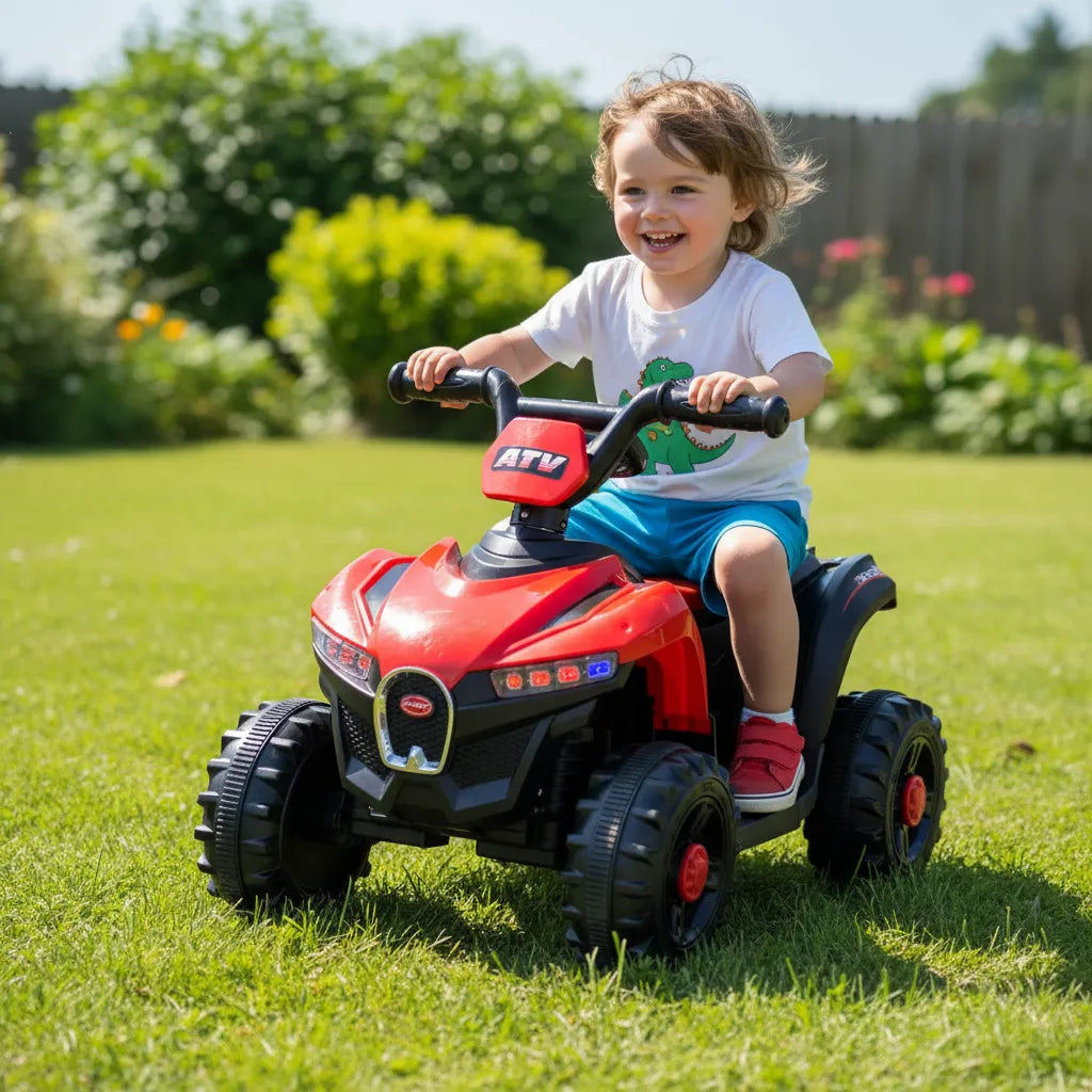 Cuatriciclo a bateria moto infantil con luces y sonido