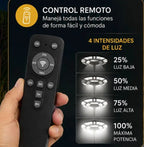 Farol solar poste de jardin 1000W 3 tipos de luz con control