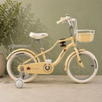 Bicicleta rodado 16 estilo Vintage con rueditas canasto, casco y vaso de regalo