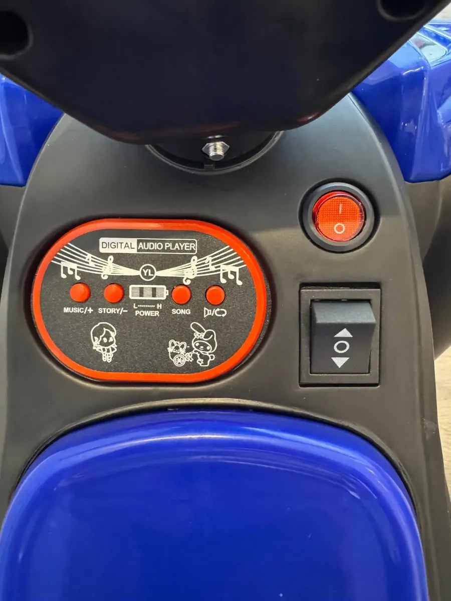 Cuatriciclo a bateria moto infantil con luces y sonido