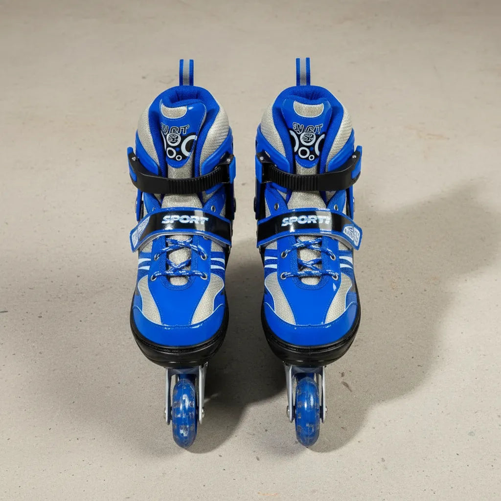 Patines en línea ajustable ruedas con luces