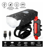 Luces para bicicleta recargable USB delantera y trasera