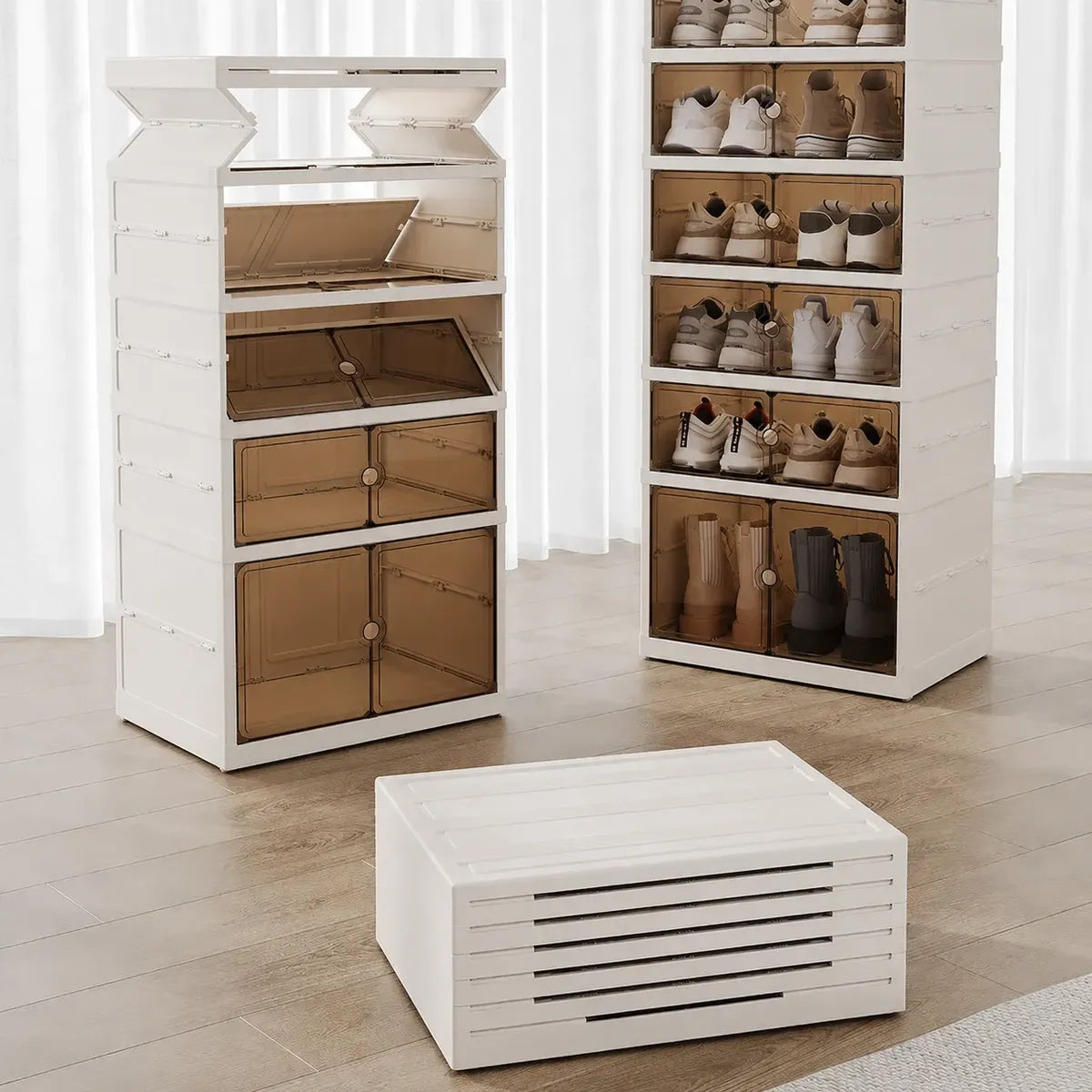Mueble organizador plegable modular 6 niveles multiuso