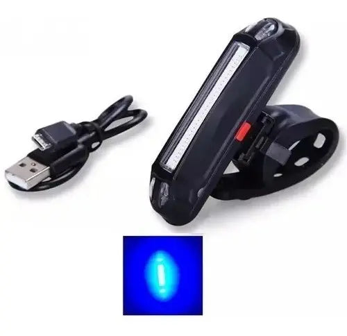 Luz para bicicleta combinada recargable USB