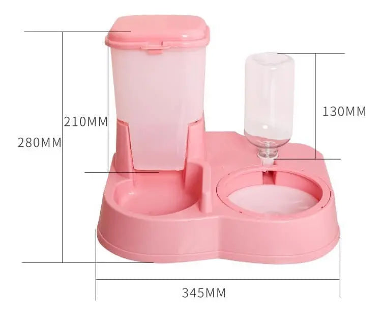 Dispensador de alimento Y agua para mascotas