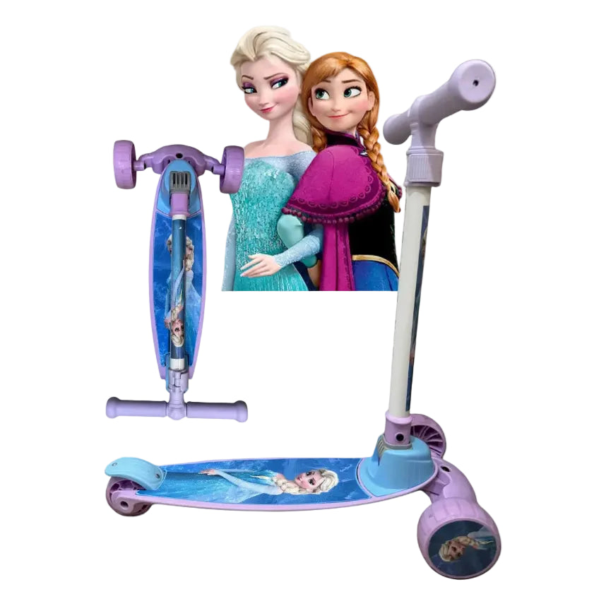 Monopatín infantil plegable con luces mùsica y casco