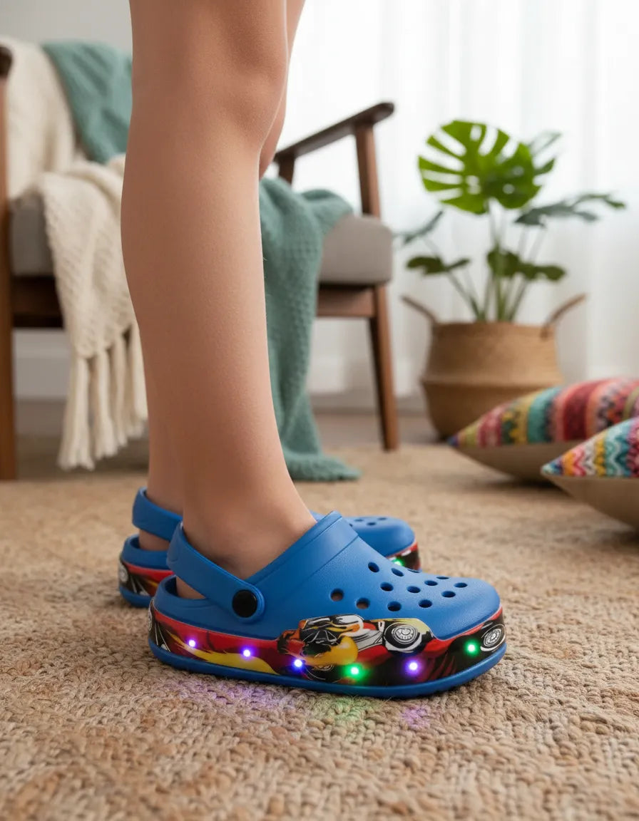 Zueco de goma con luces Led