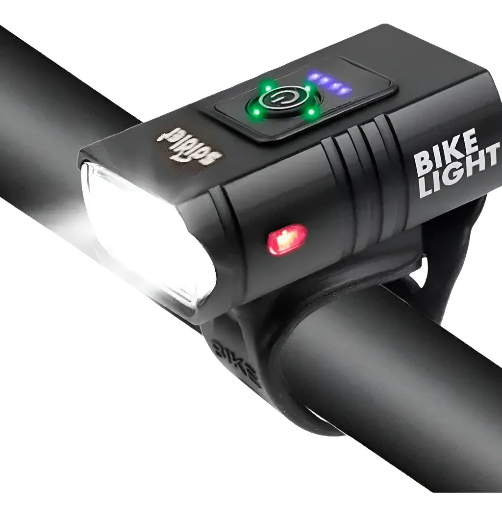 Luz LED para bicicleta con 6 modos recargable USB