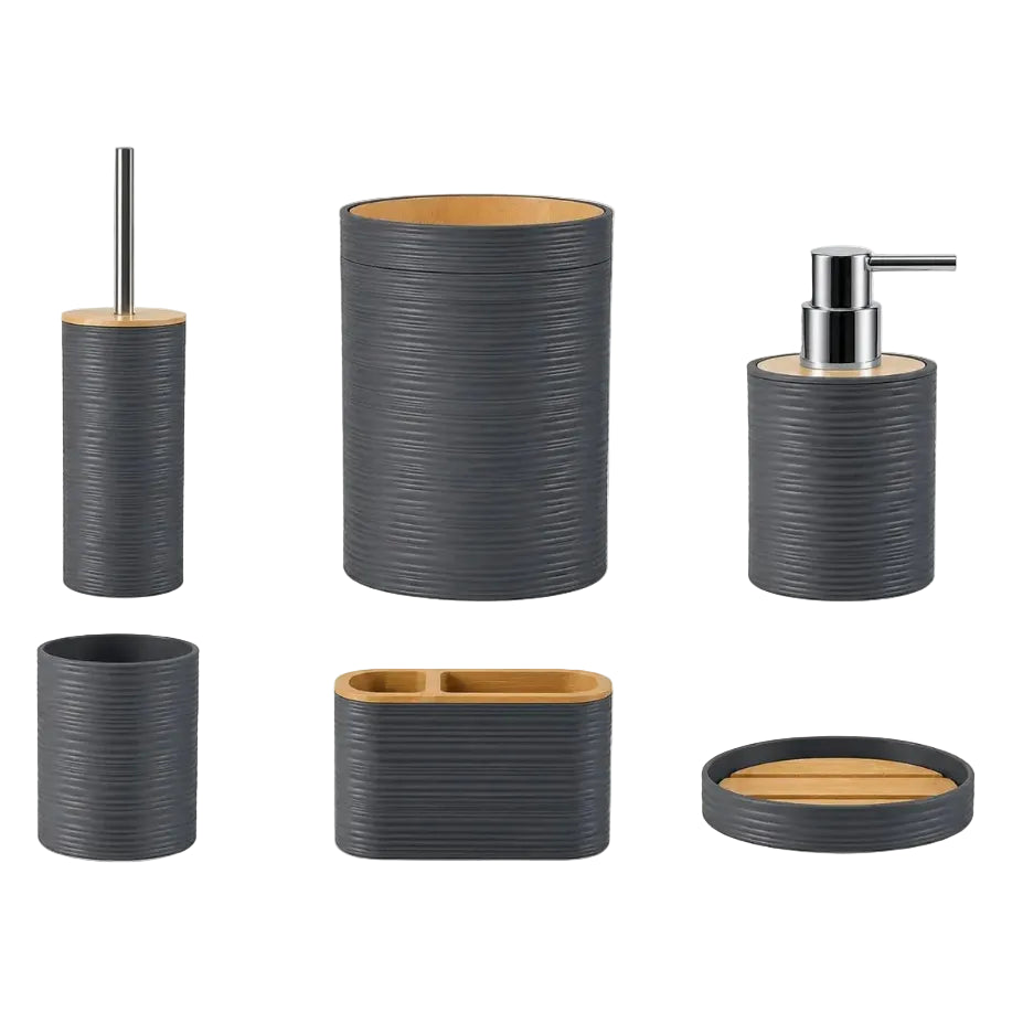 Set de 6 accesorios para baño