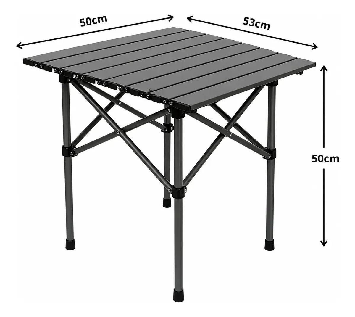 Mesa plegable para camping de aluminio portátil con bolso