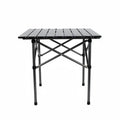 Mesa plegable para camping de aluminio portátil con bolso