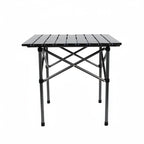 Mesa plegable para camping de aluminio portátil con bolso