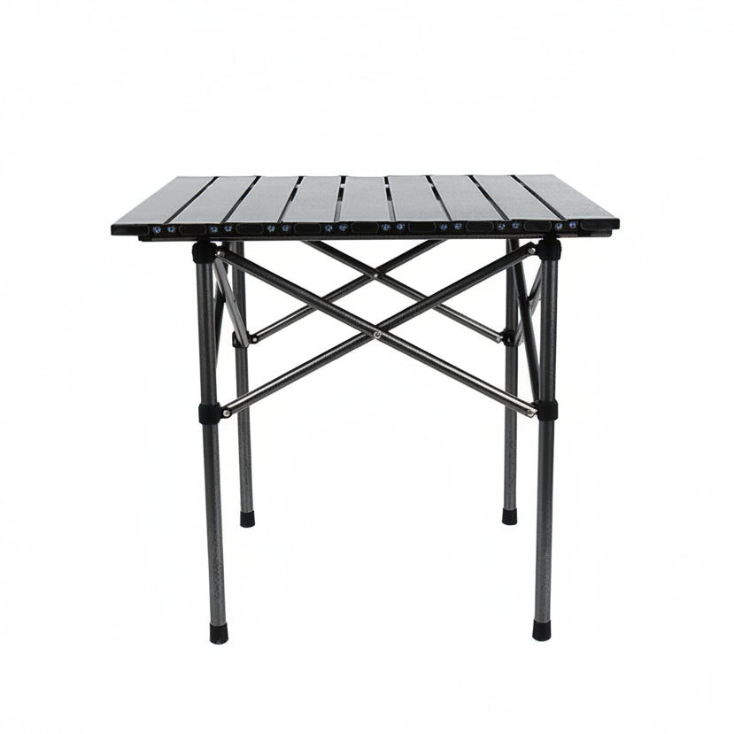 Mesa plegable para camping de aluminio portátil con bolso
