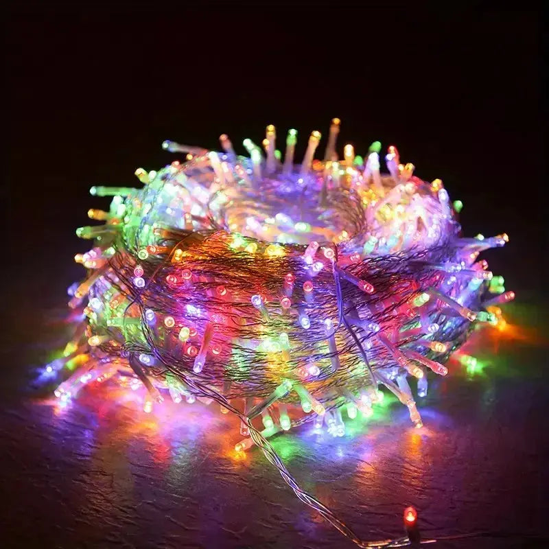 Guirnalda de 100 luces de navidad LED de 7m y 8 funciones