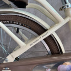 Bicicleta rodado 20 estilo Vintage con rueditas y canasto
