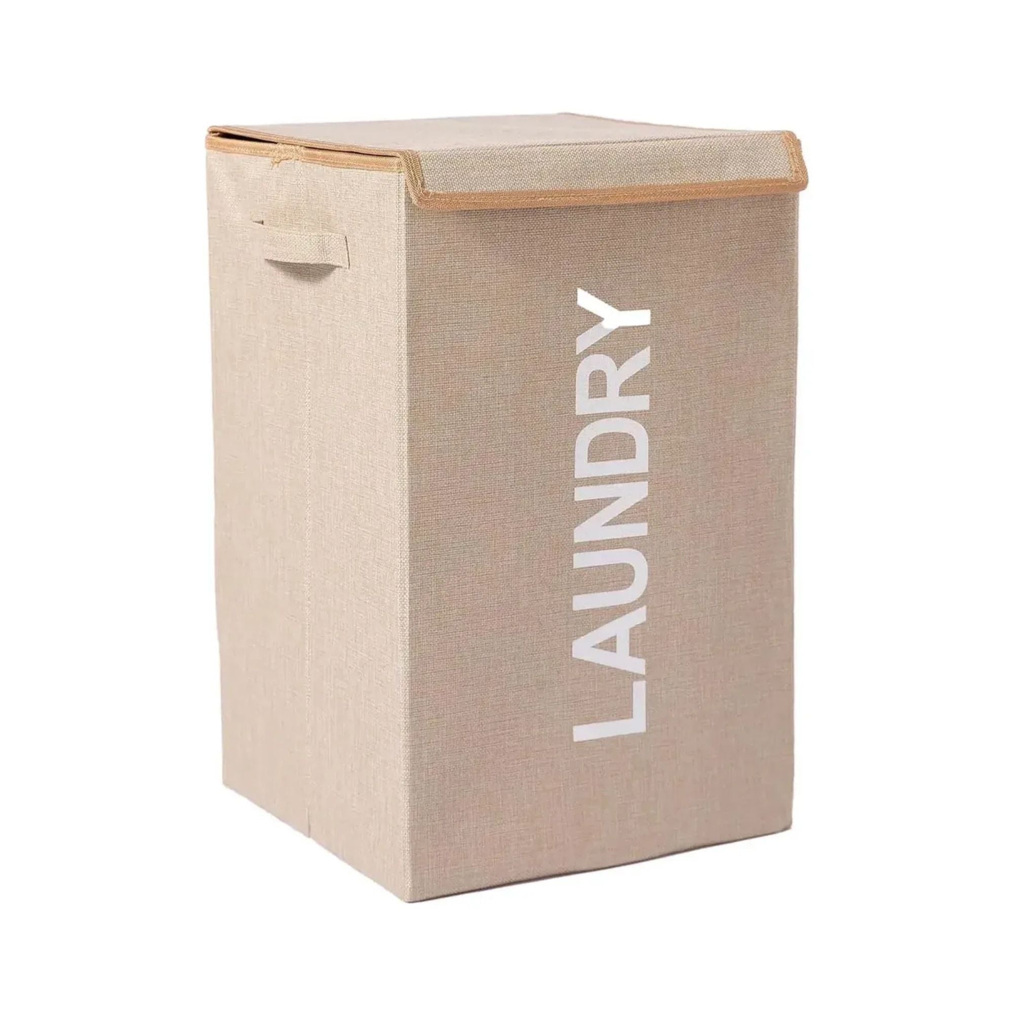 Cesto plegable para ropa con tapa