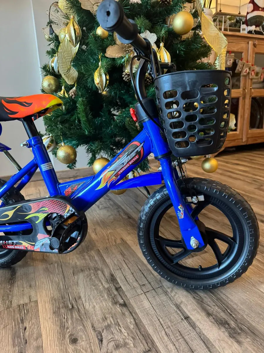 Bicicleta rodado 12 con rueditas canasto y caramañola