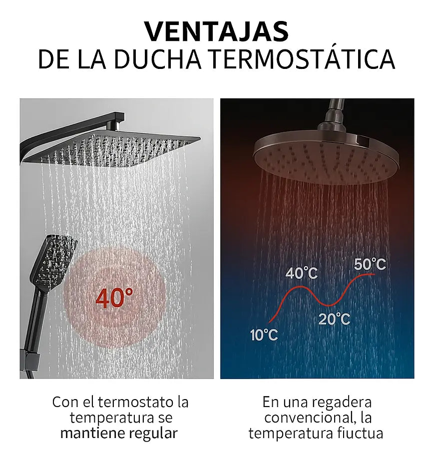 Kit de duchero barral 4 en 1 monomando inteligente