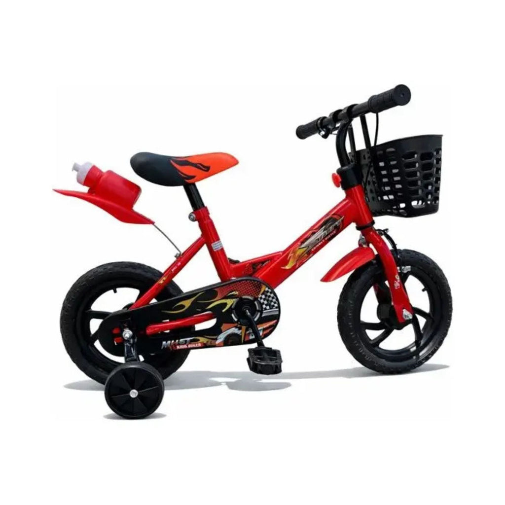 Bicicleta rodado 12 con rueditas canasto y caramañola