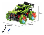 Auto monster a control remoto con movimiento lateral y luces