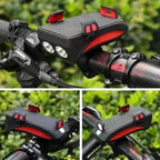 Luz LED bicicleta 4 en 1 recargable USB