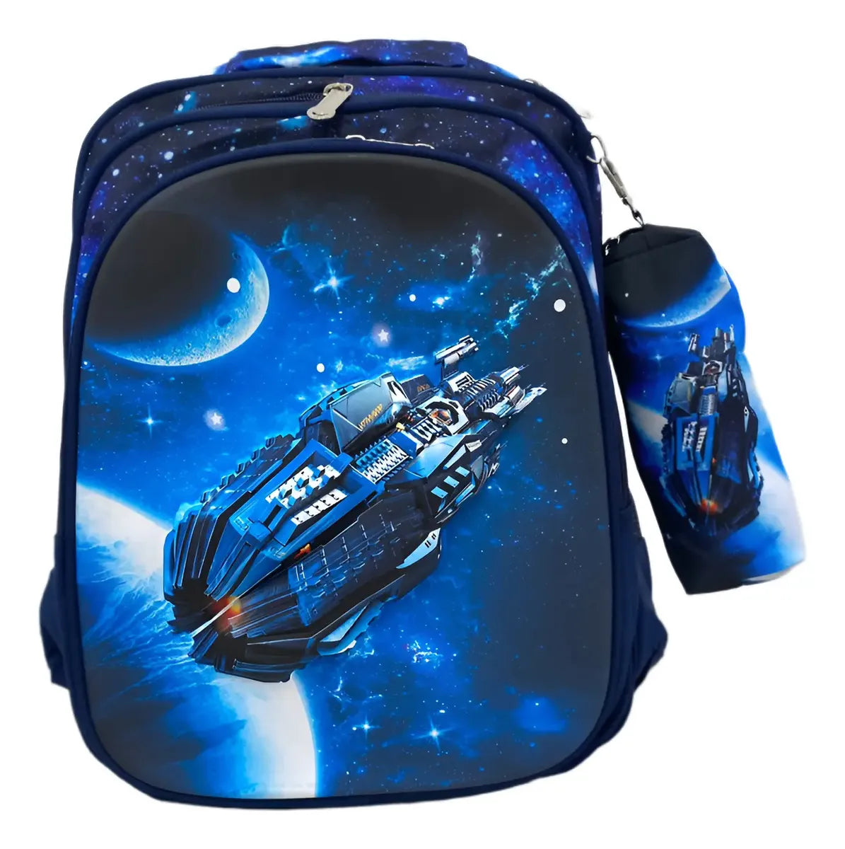 Mochila infantil escolar grande con cartuchera