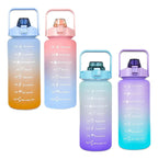Botella deportiva motivacional de 2 L