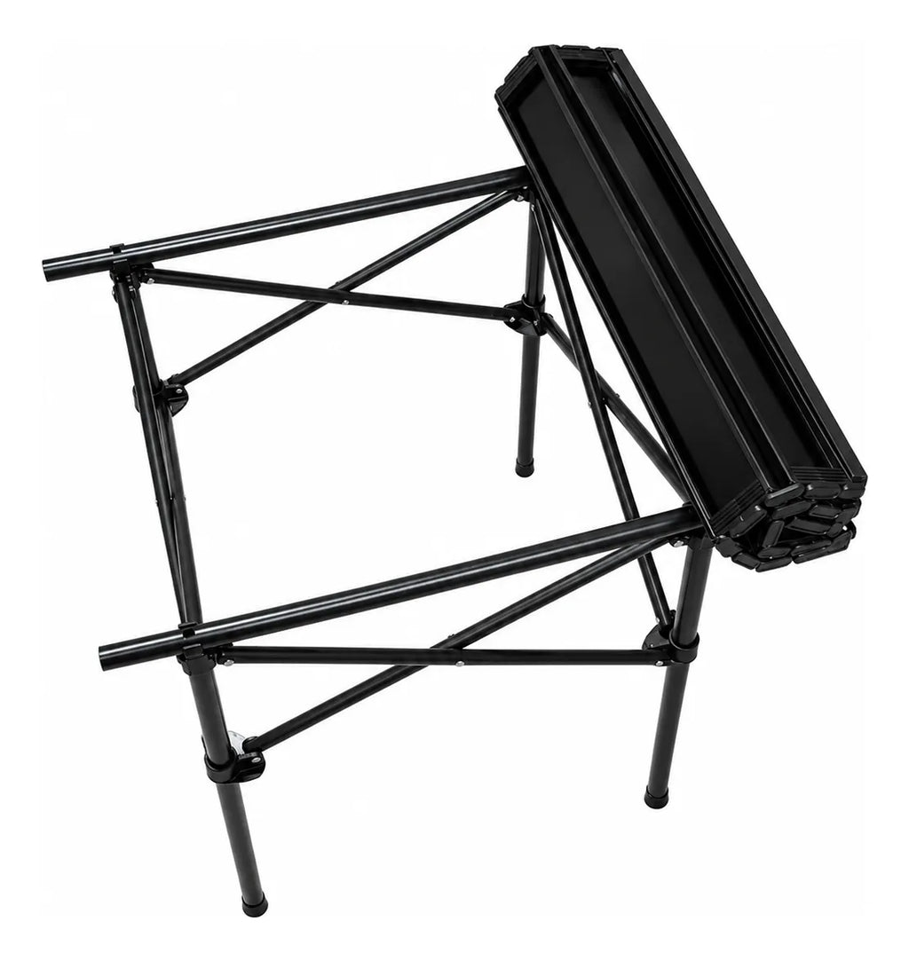 Mesa plegable para camping de aluminio portátil con bolso