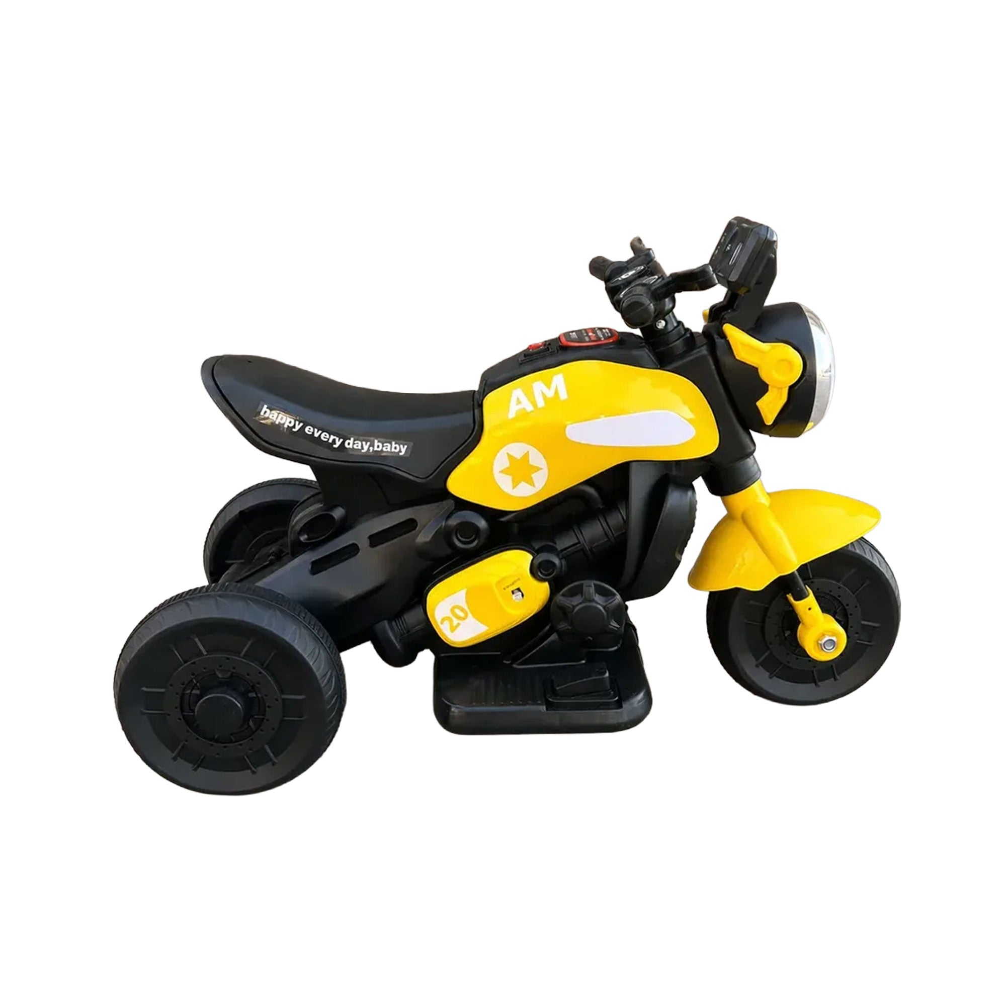 Triciclo a bateria moto infantil con luces y sonido