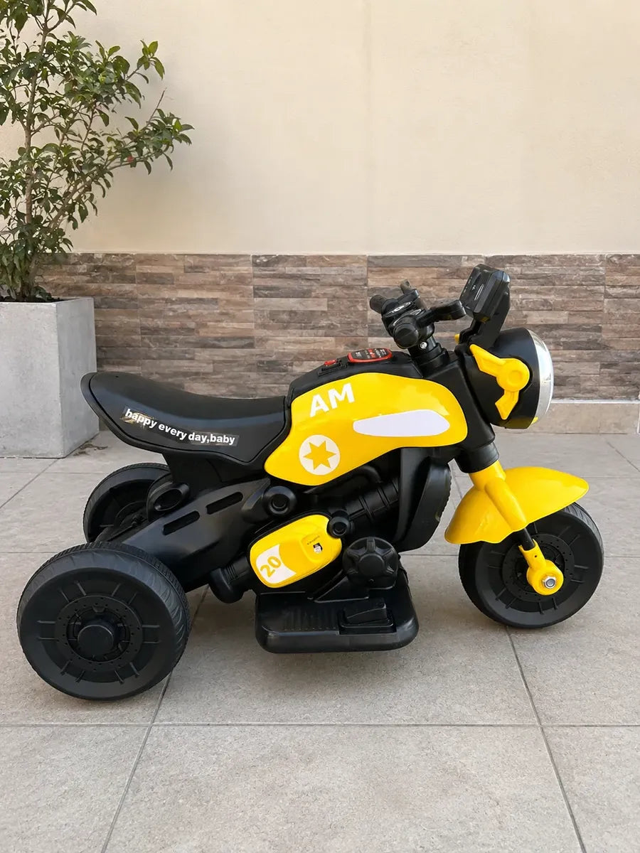 Triciclo a bateria moto infantil con luces y sonido